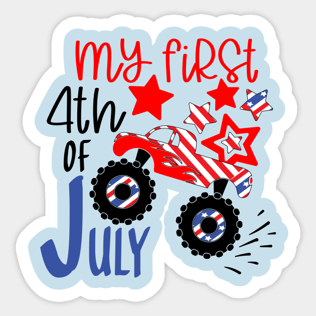 My first 4th of july..independence day gift for kids Sticker by DODG99